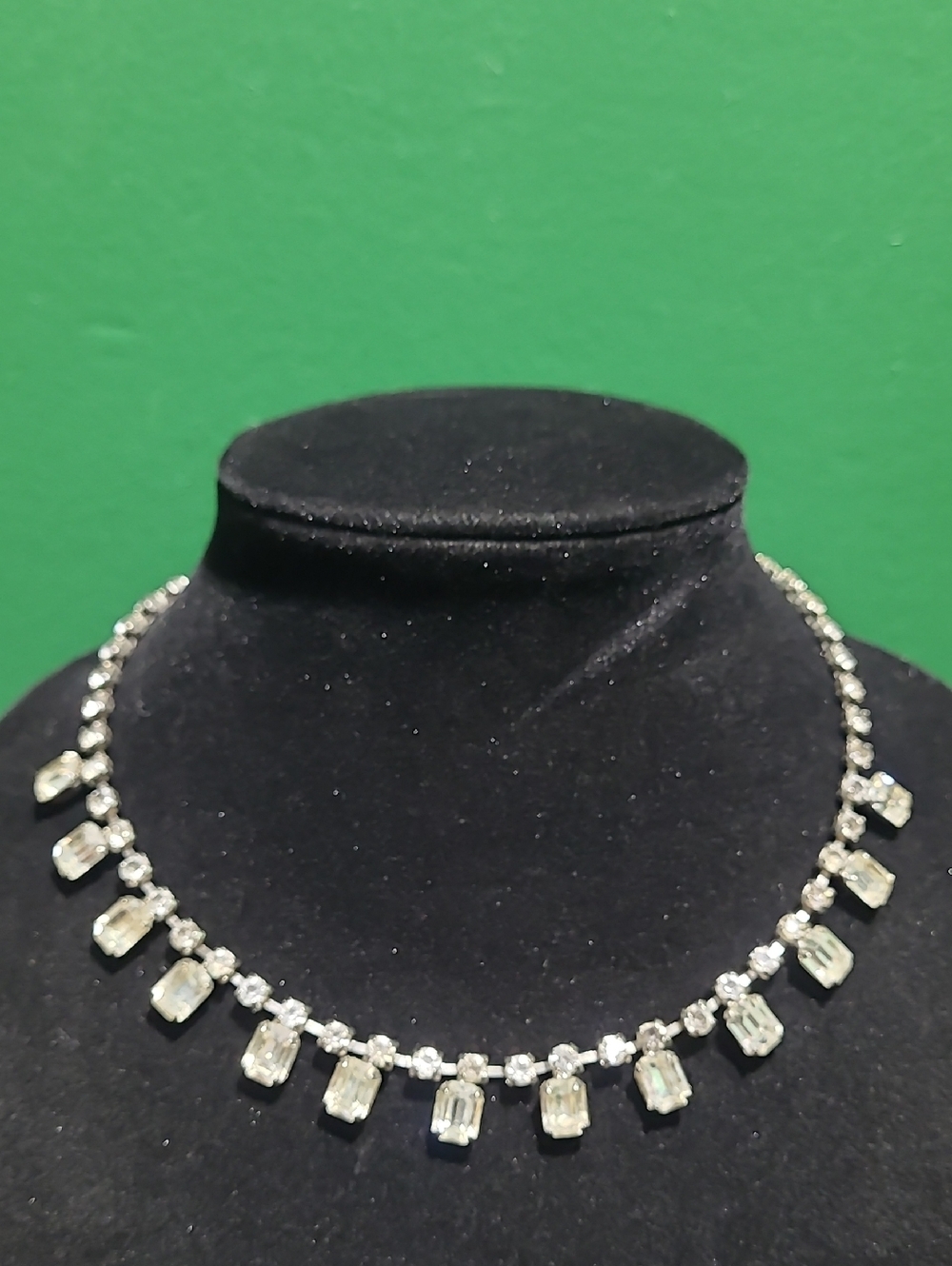 Vintage Rhinestone Choker Necklace